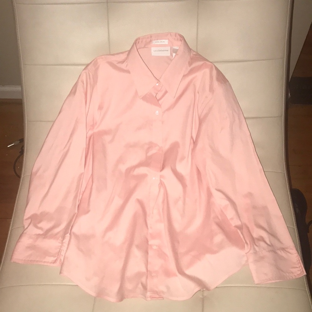 Women’s Liz Claiborne pink non iron sz.6 shirt